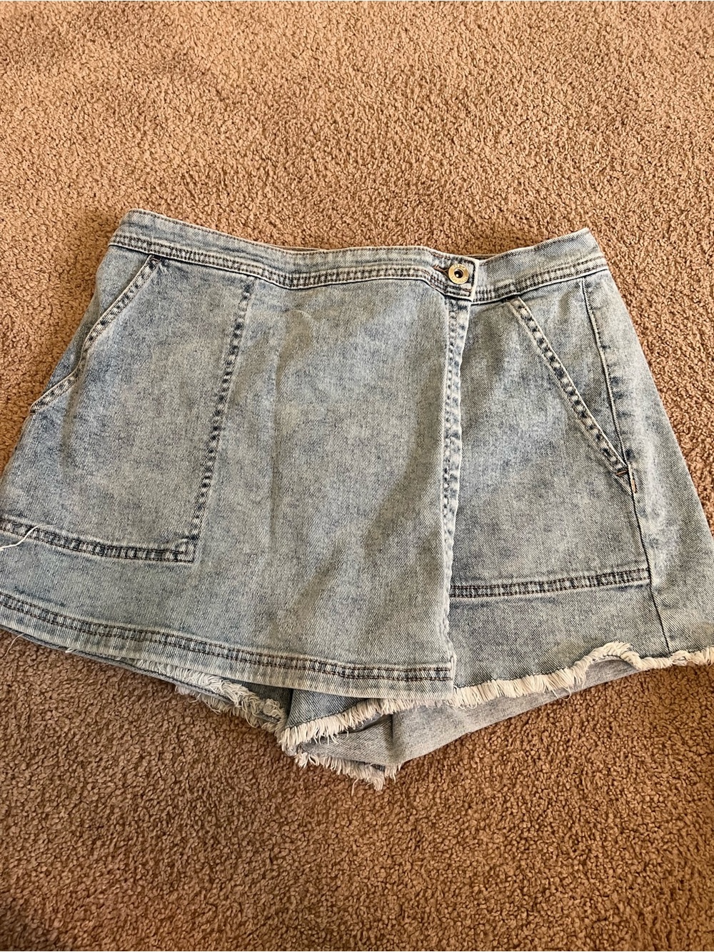 Jessica Simpson Light Blue Denim Skort Shorts